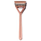 Leaf Shave Reusable Pivoting Razor (10pk Blades) - Rose Gold