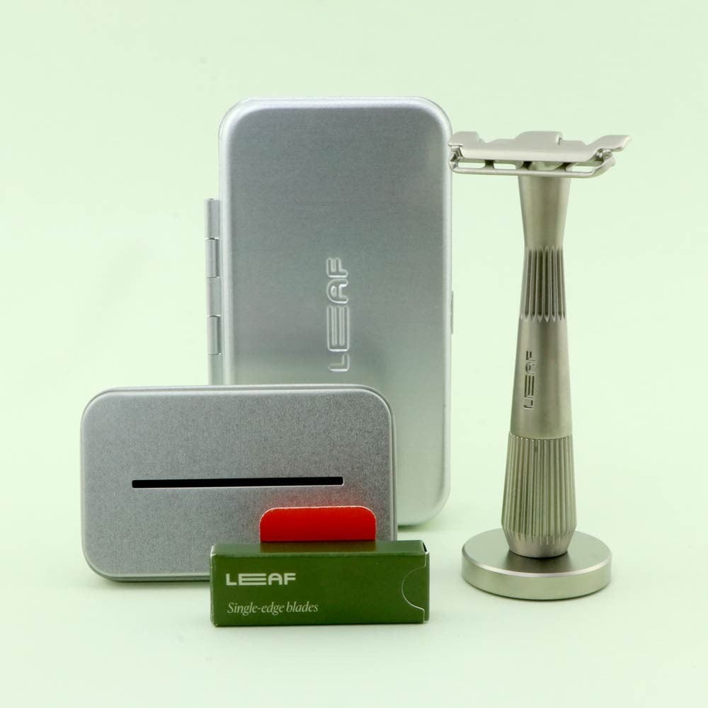 Leaf Shave Twig Razor Bundle - Silver
