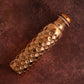 Let's Go Nature'al Copper Water Bottle 950mL - Diamond Hammered Finish