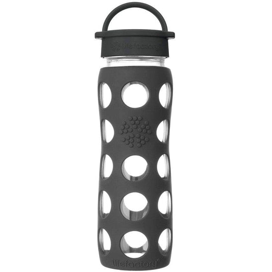 Lifefactory Glass Bottle 22oz 650ml - Onyx Black