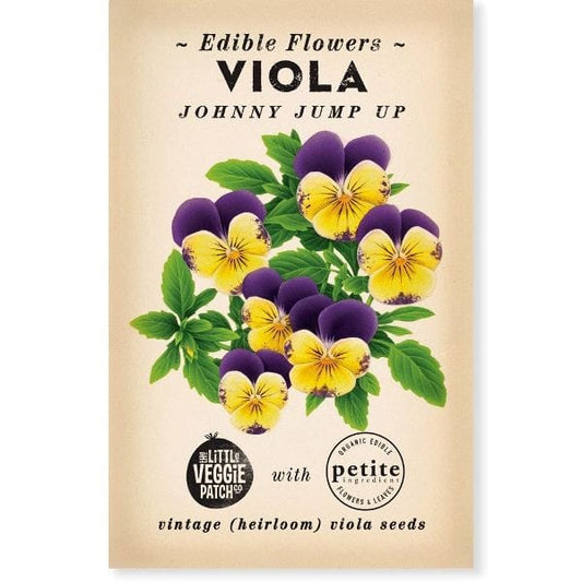 Little Veggie Patch Heirloom Seeds - Viola Johnny Jump Up