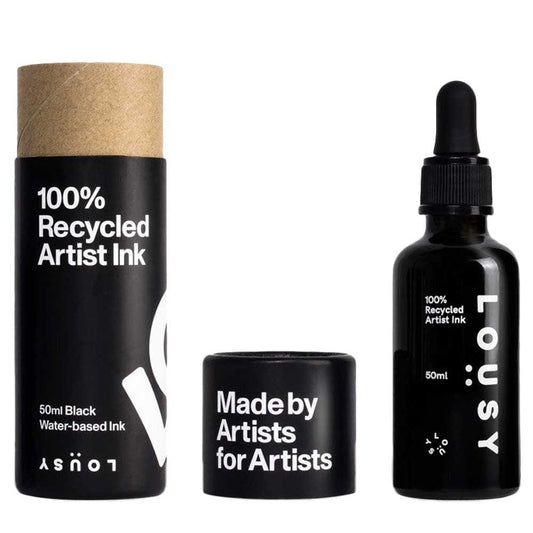Lousy Recycled Water-Based Artist Ink 50ml - Black