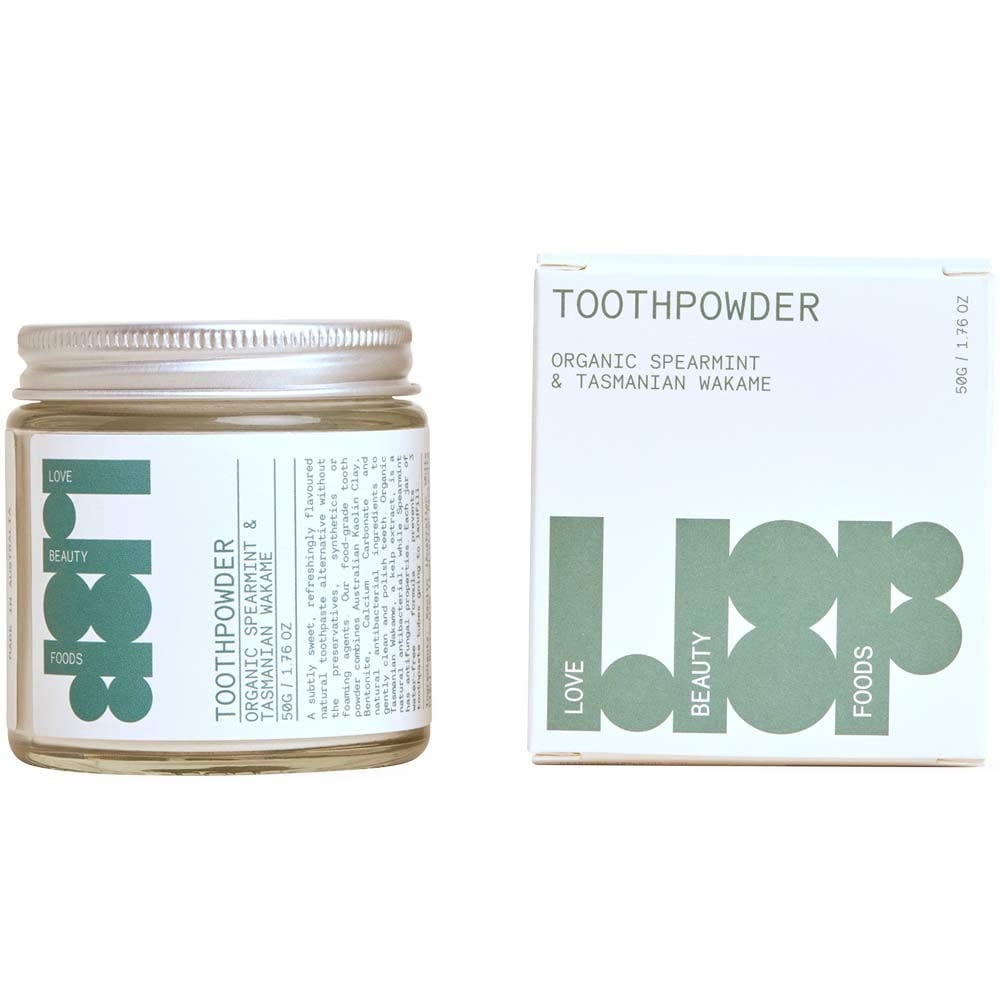 Love Beauty Foods Tooth Powder 50g - Spearmint & Tasmanian Wakame