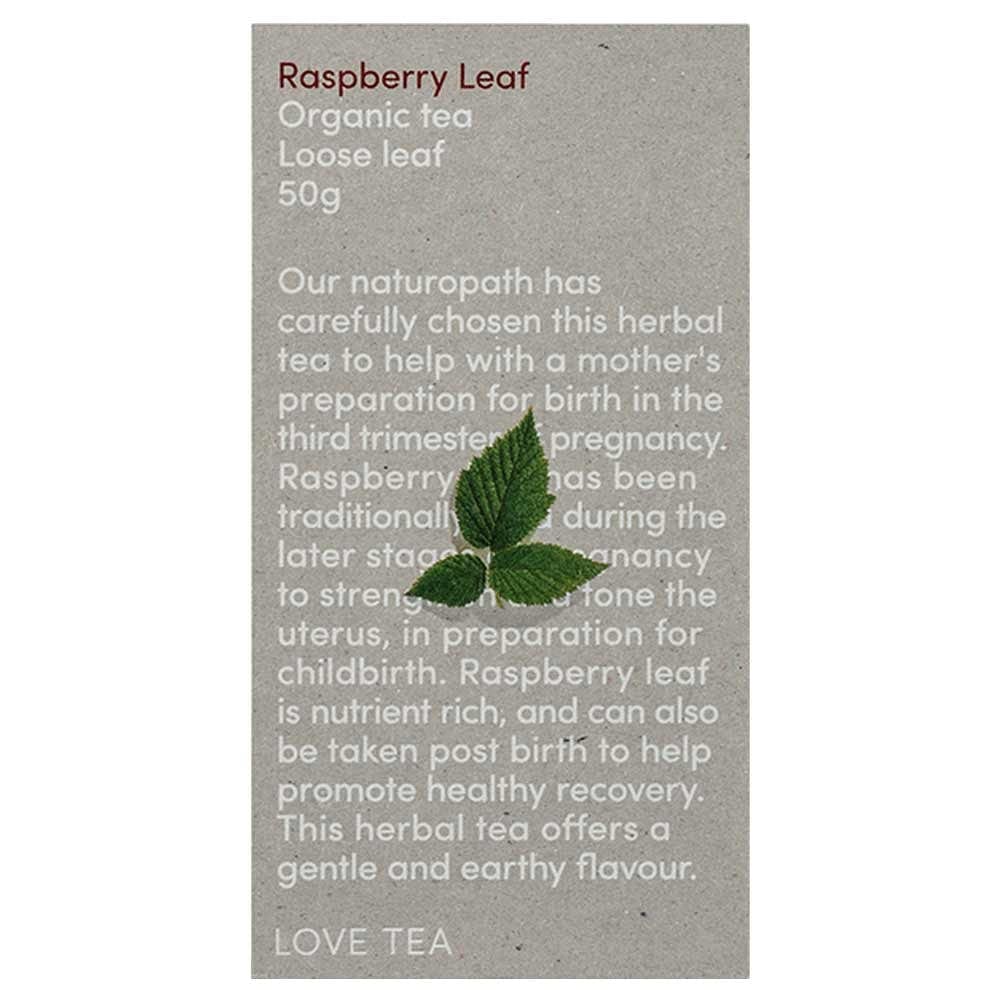 Love Tea Organic Loose Leaf Tea 50g - Raspberry Leaf