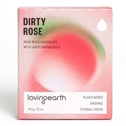 Loving Earth Pocket 45's Vegan Chocolate 45g - Dirty Rose