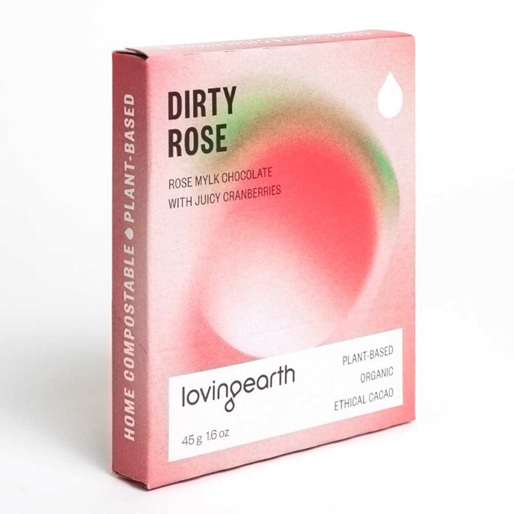 Loving Earth Pocket 45's Vegan Chocolate 45g - Dirty Rose