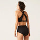 Modibodi Swimwear Recycled Hi Waist Bikini Brief Light-Moderate - Black NOV
