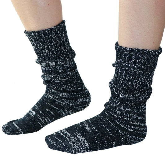 Mongrel Socks Pure Merino Wool Socks - Black & White
