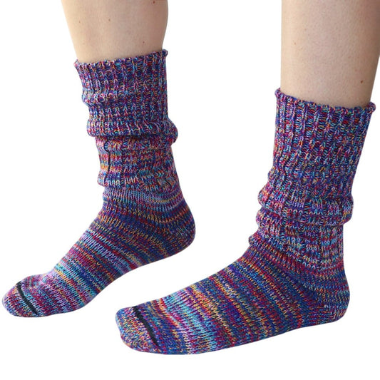 Mongrel Socks Pure Merino Wool Socks - Multi Pink