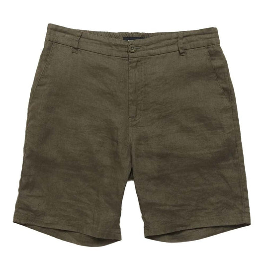 Mr Simple Tanner 2.0 Linen Shorts - Fatigue