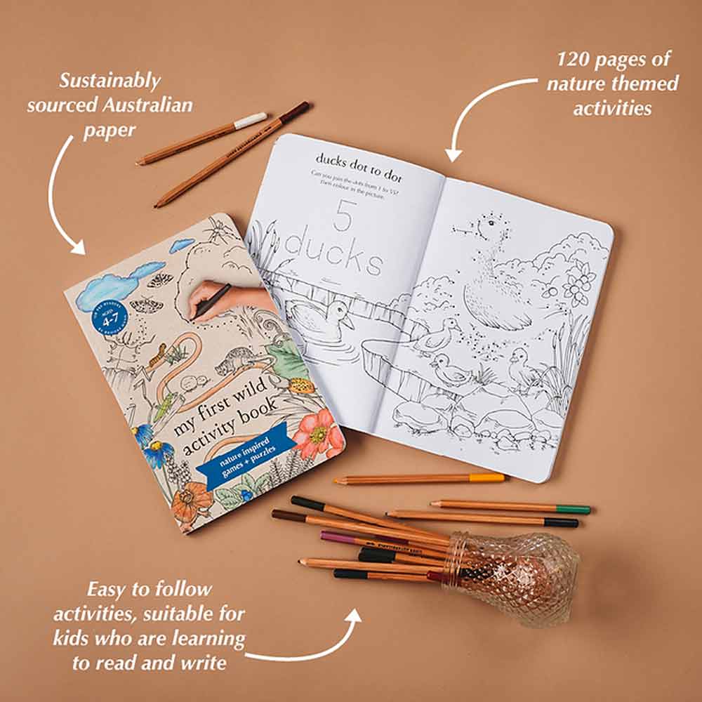 My First Wild Activity Book: nature inspired games + puzzles for kids 4-7yrs