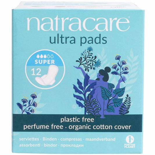Natracare natural ultra pads (super with wings)