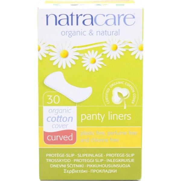 Natracare Organic Cotton Panty Liners 30pk - Curved