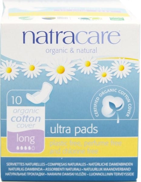 Natracare Organic Cotton Ultra Pads 10pk - Long