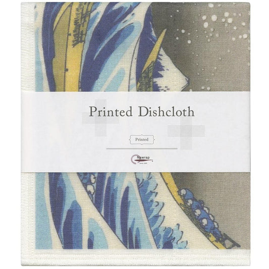 Nawrap Japanese Print Dish Cloth - The Great Waves