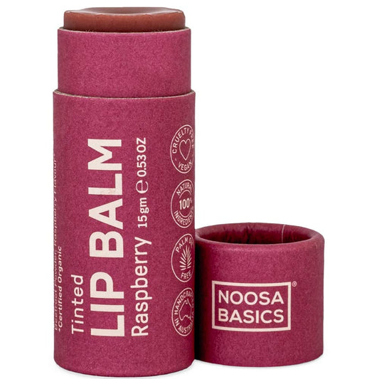 Noosa Basics Organic Lip Balm - Raspberry 15g