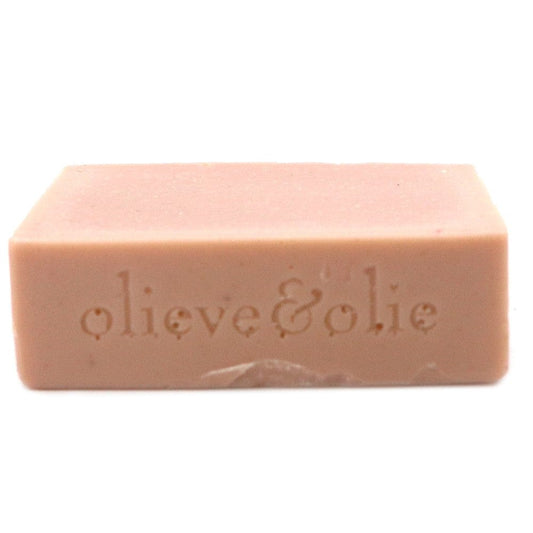 Olieve Soap Bar 80g - Lavender, Rose Geranium & Pink Clay (unpackaged)
