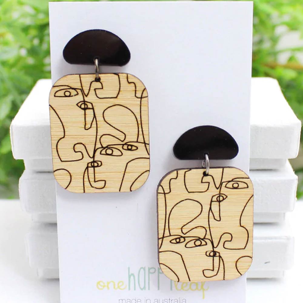 One Happy Leaf Chorus Dangle Earrings