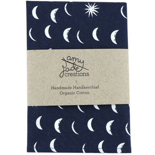 Organic Cotton Handkerchief - Fall Dusk (Navy)