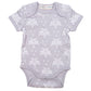 Organic Nights Summer Baby Sleepsuit - Palms & Pineapples Grey