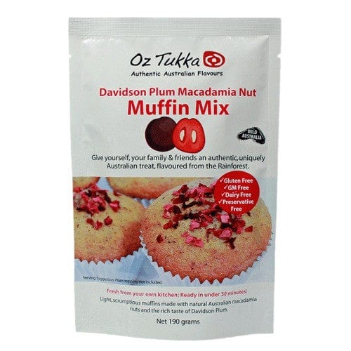 Oz Tukka Gluten Free Muffin Mix - Davidson Plum & Macadamia Nut