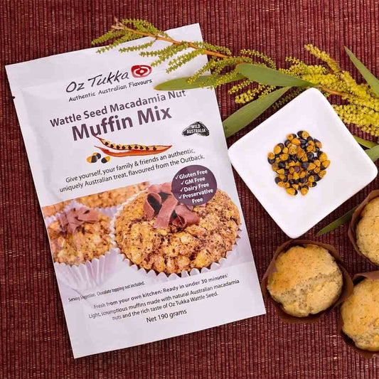 Oz Tukka Gluten Free Muffin Mix - Wattle Seed & Macadamia