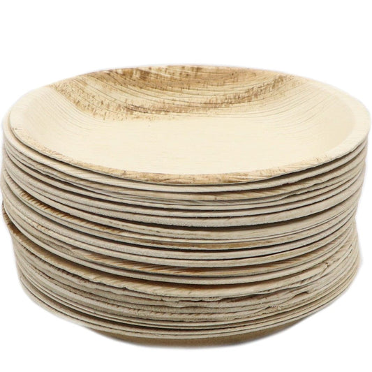 Palm Leaf Dinner Plate 25pk - Round