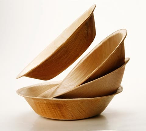 Palm Leaf Small Bowls 25pk - Round