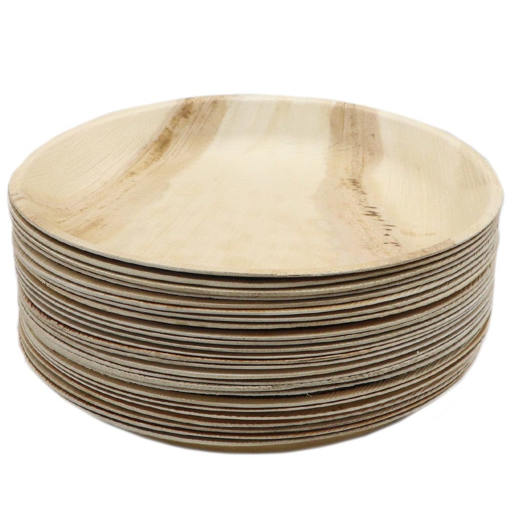 Palm Leaf Small Plate 25pk - Round