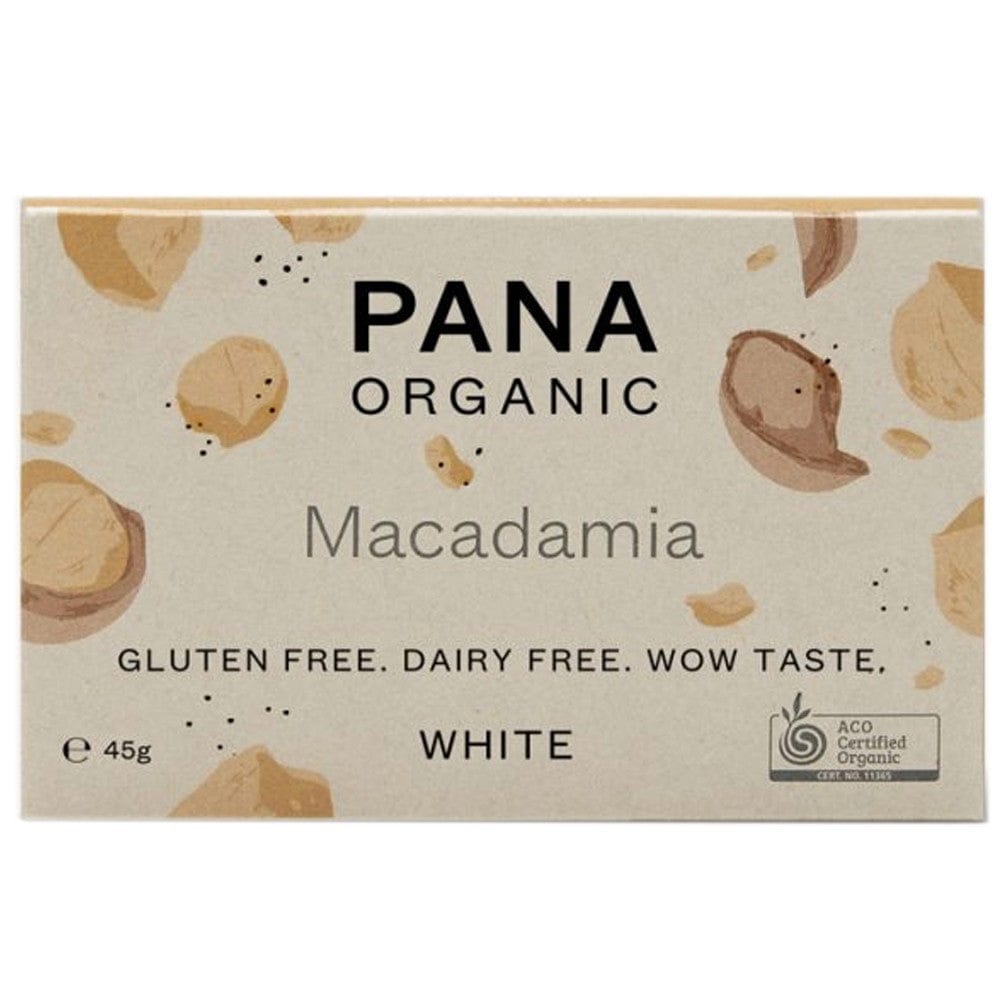 Pana Organic Vegan White Chocolate 45g - Macadamia