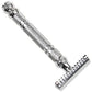 Parker 24C Open Comb Safety Razor + Blades - Silver
