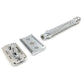Parker 24C Open Comb Safety Razor + Blades - Silver