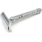 Parker 24C Open Comb Safety Razor + Blades - Silver