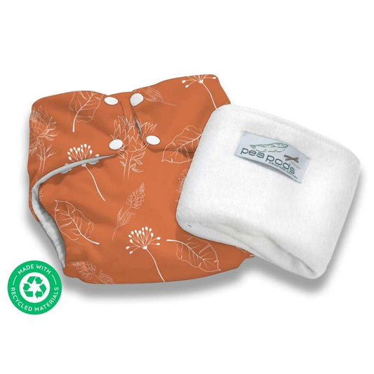 Pea Pods One Size Nappy - Earth Tones