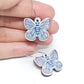 Pixie Nut and Co Butterfly Hoop Earrings