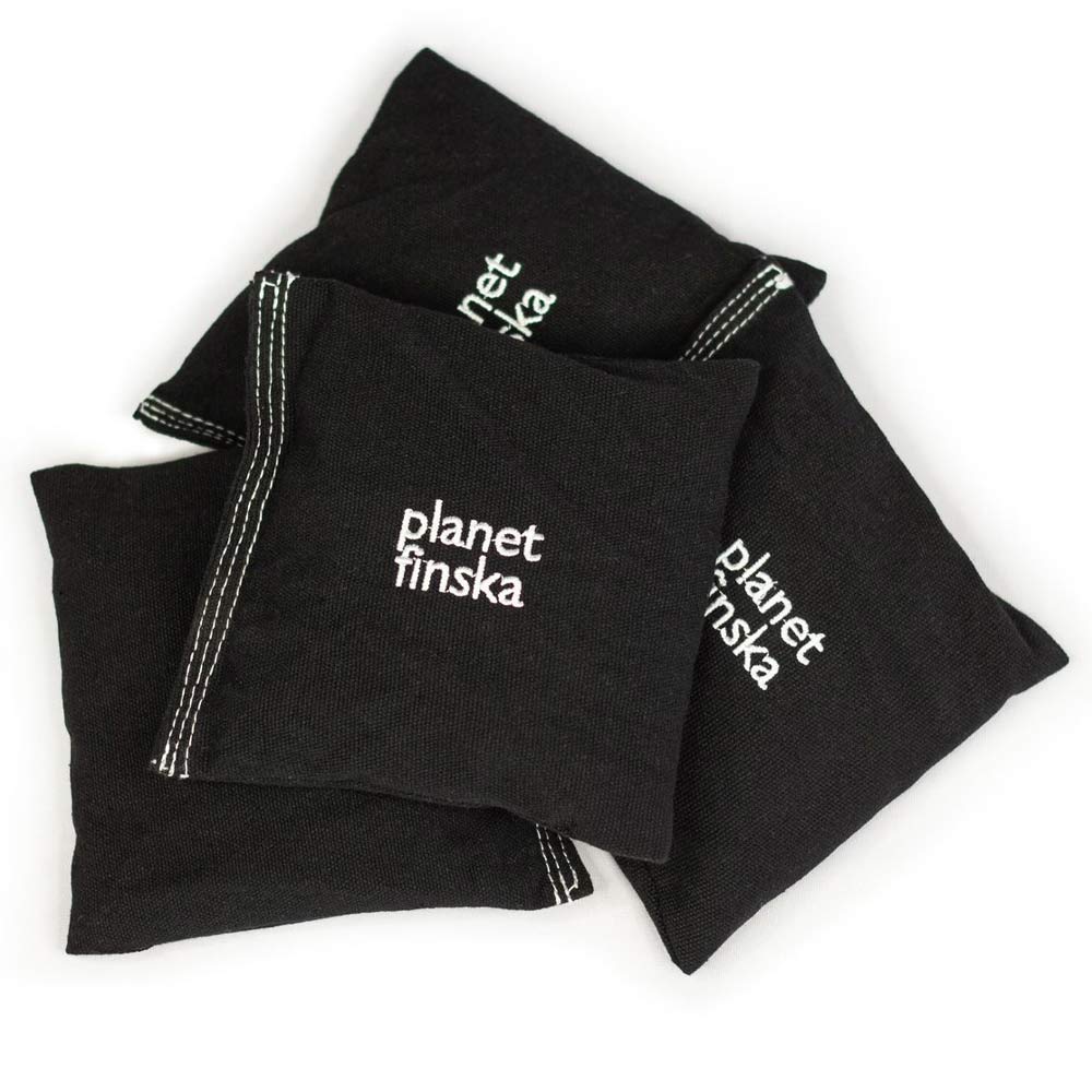 Planet Finska - Cornhole Bags Set 4 - Black