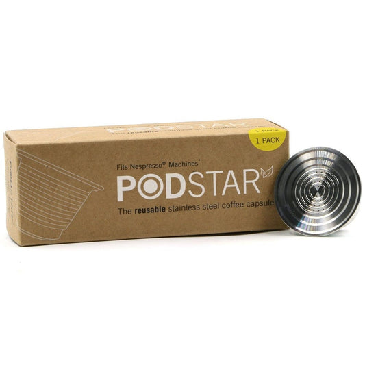 Pod Star Reusable Stainless Steel Coffee Capsule - Nespresso