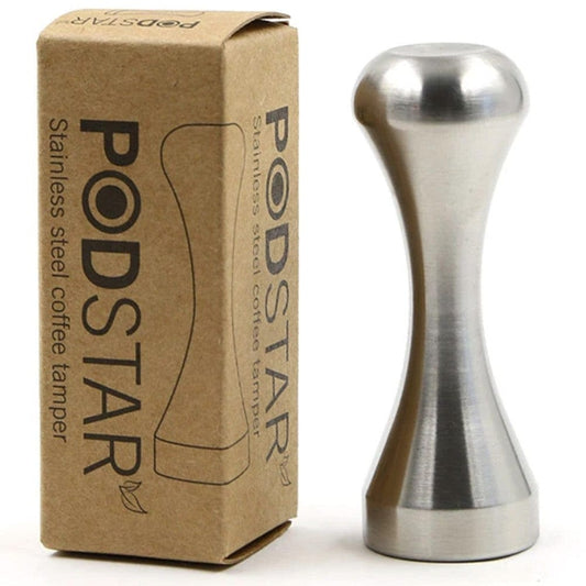 Pod Star Solid Stainless Steel Coffee Tamper