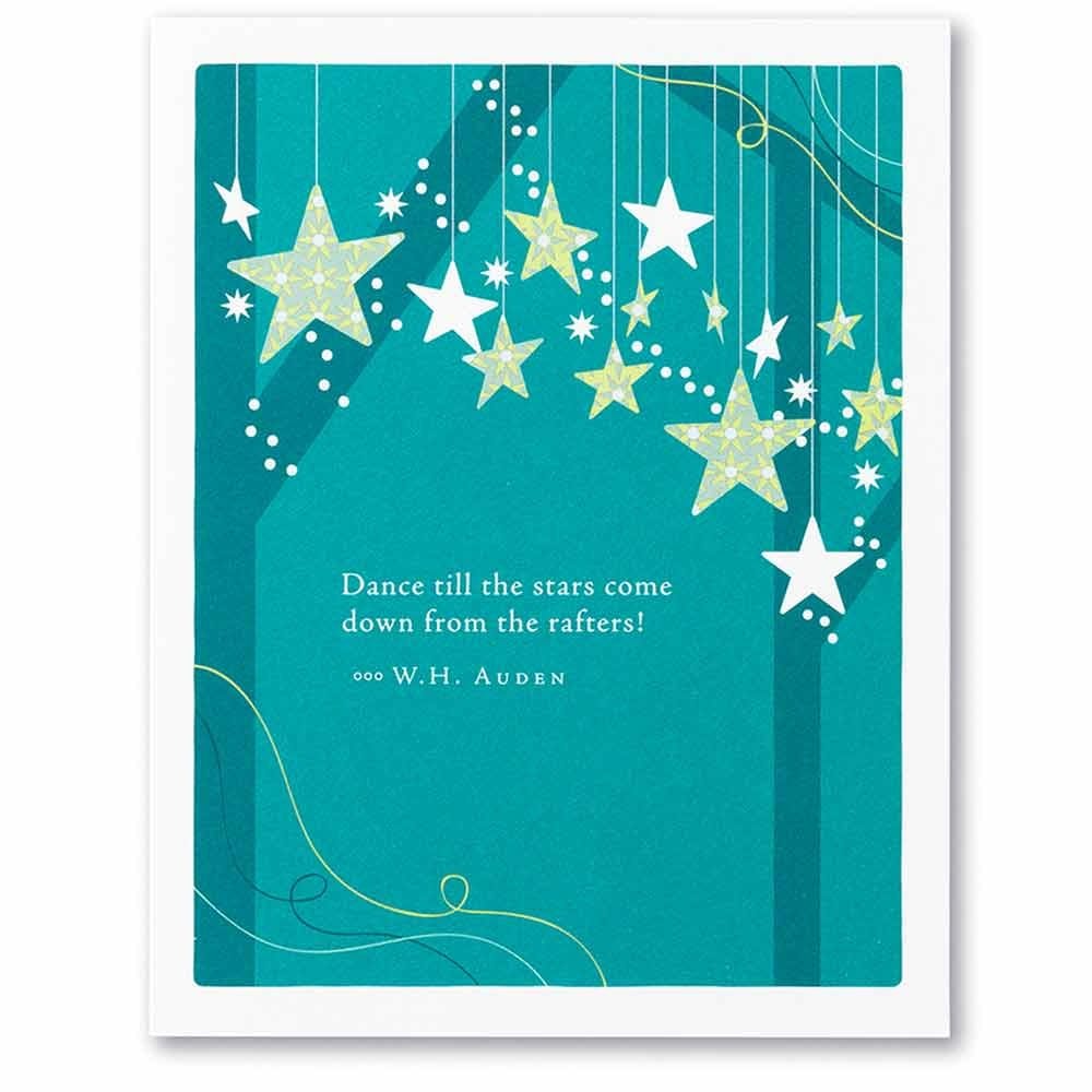 Positively Green Birthday Card - Dance Till The Stars