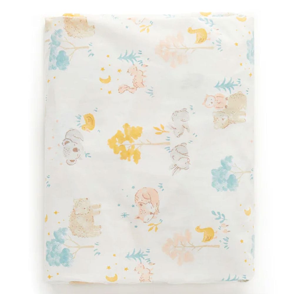 Purebaby Organic Cotton Fitted Cot Sheet - Little Nap Bear