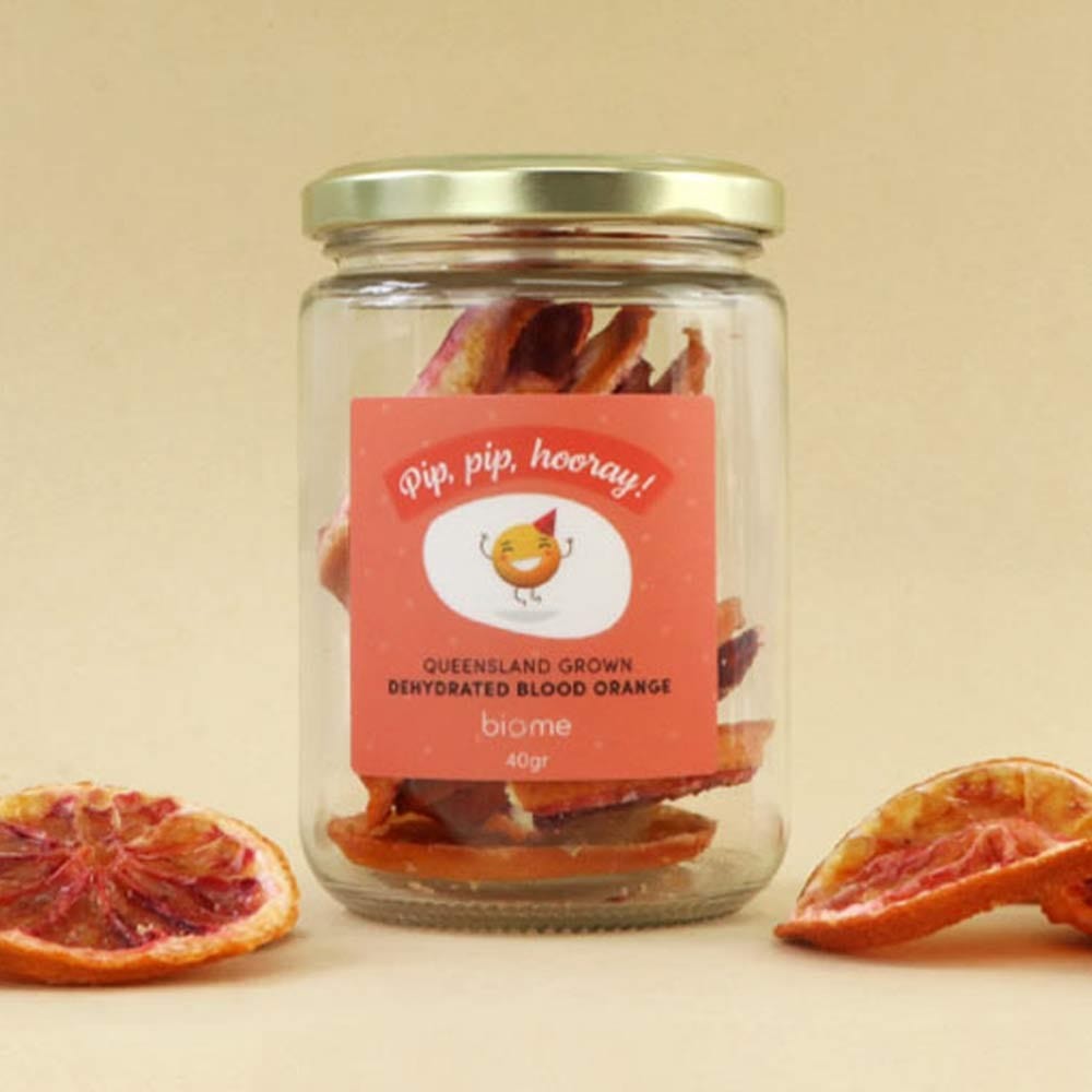 QLD Grown Dehydrated Blood Orange in jar 40g