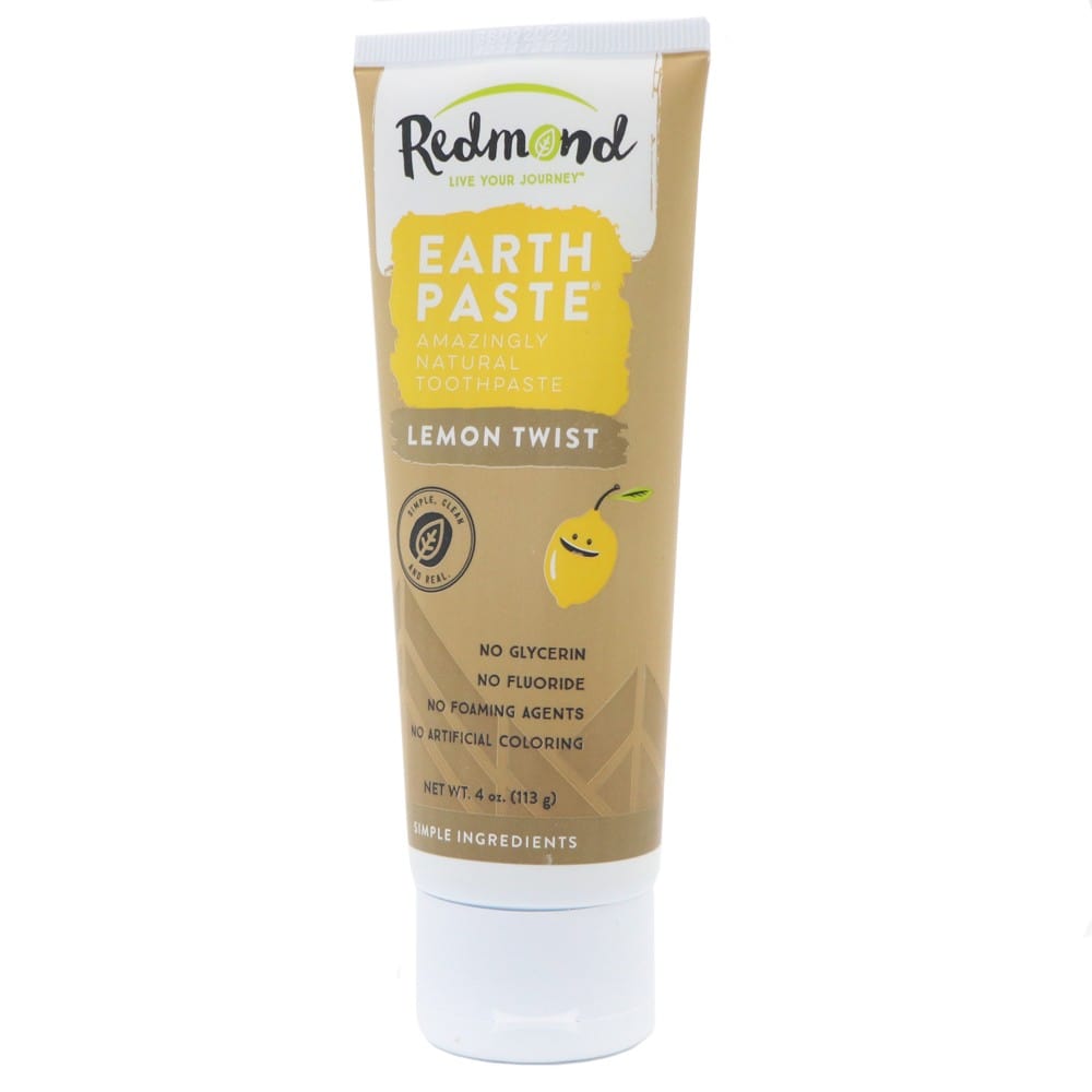 Buy Redmond Earthpaste Natural Toothpaste - Lemon Twist – Biome US Online