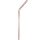 Rose Gold Stainless Steel Safety Straw 8mm - Bent