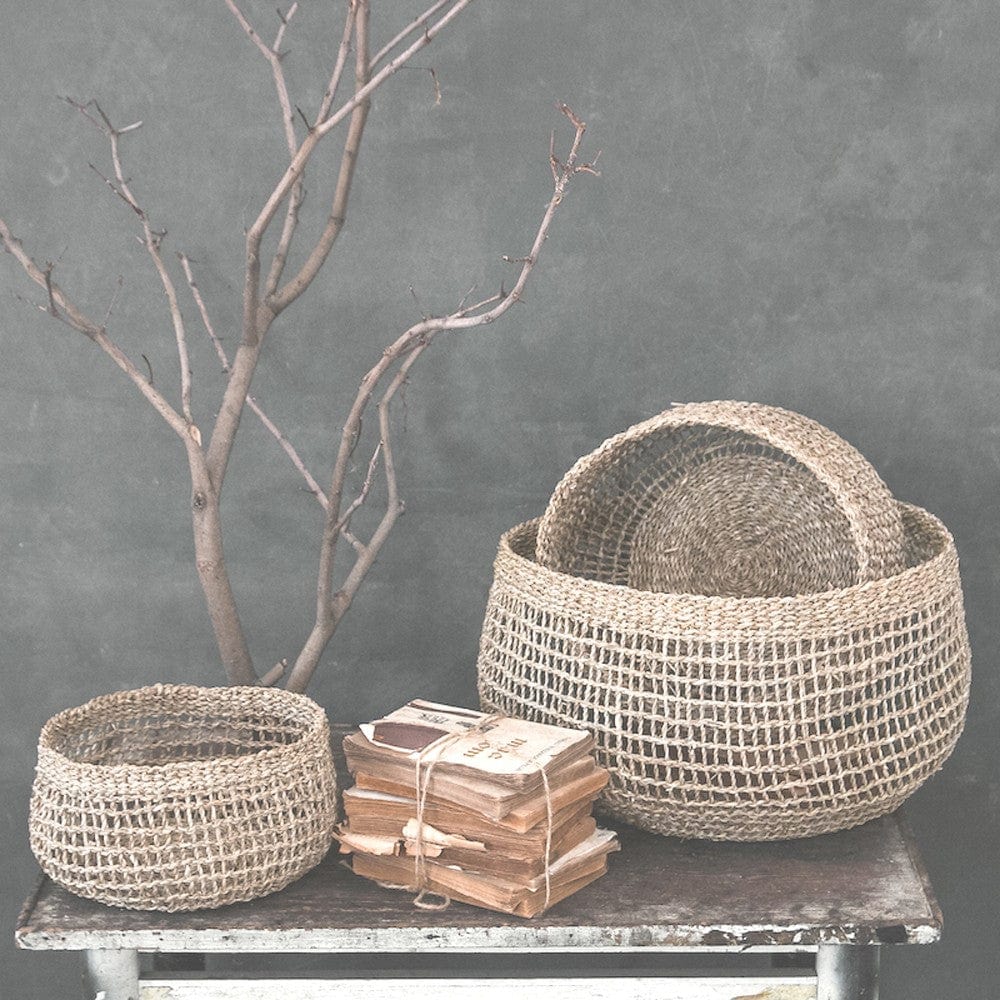 Seagrass Storage Baskets Set of 3 - Emily