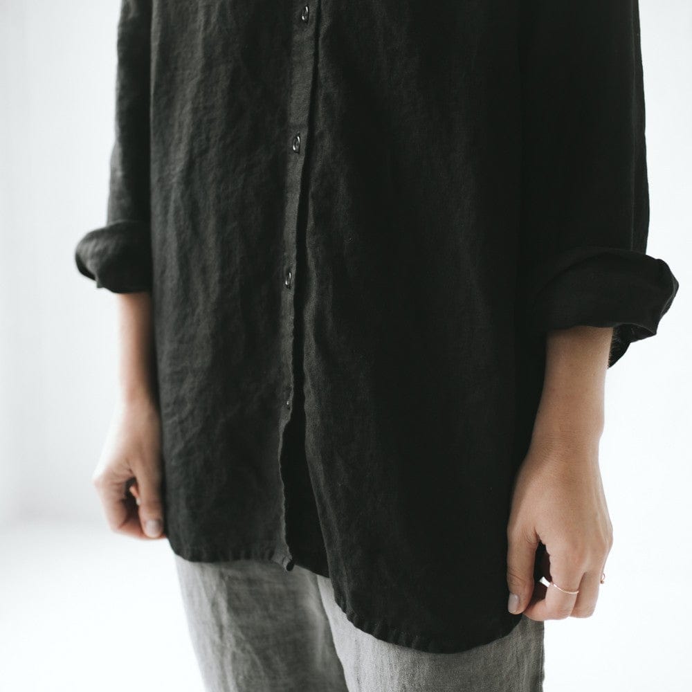 Seaside Tones Long Sleeve Shirt Black