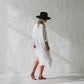 Seaside Tones Shirt Dress White