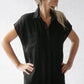 Seaside Tones Sleeveless Maxi Dress - Black