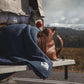 Seljak Recycled Wool Blanket - Whipstitch Indigo