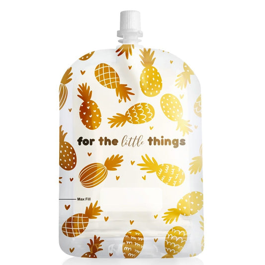 Sinchies Reusable Pouches 150ml (10 pack) - Gold Pineapples