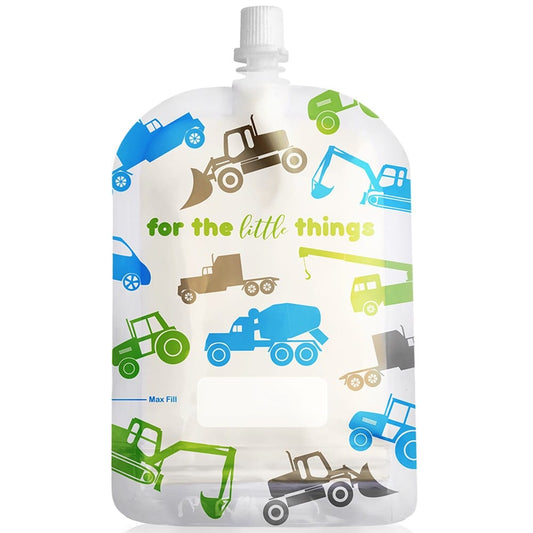 Sinchies Reusable Pouches 150ml (10 pk) - Trucks
